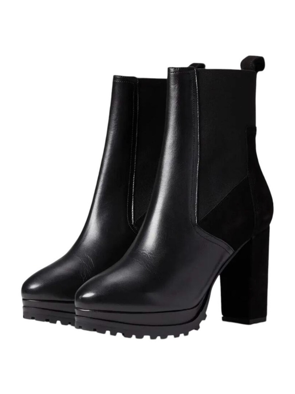 All Saints Black Leather Sahara leather boots